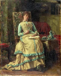 Mujer en un interior, c.1880
